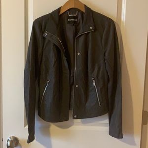 Express “minus the leather” gray jacket